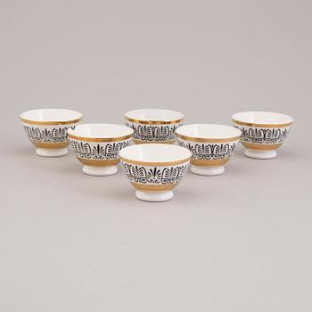 PIERO FORNASETTI, 6 bowls and 6 small plates "Astrolabio".