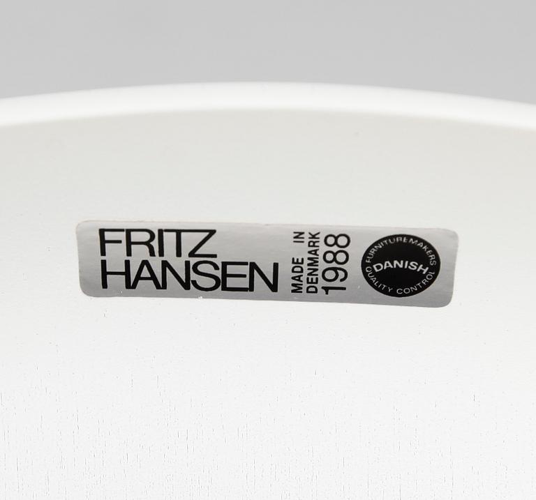 STOLAR, 6 st, "Sjuan", Arne Jacobsen, Fritz Hansen, 1980-tal.