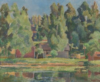 Ilmari Vuori, öljy kankaalle, signeerattu ja päivätty -49.