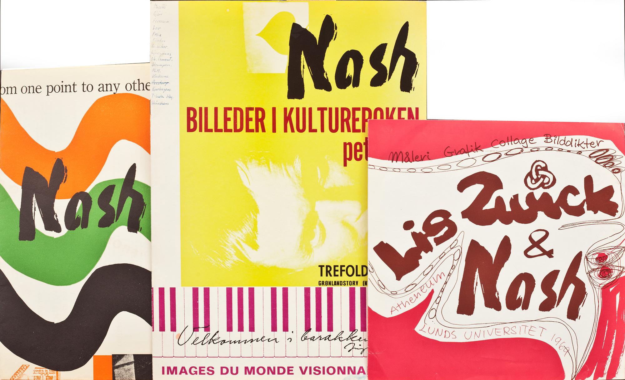 JÖRGEN NASH, collage, signerat och daterat 1968.