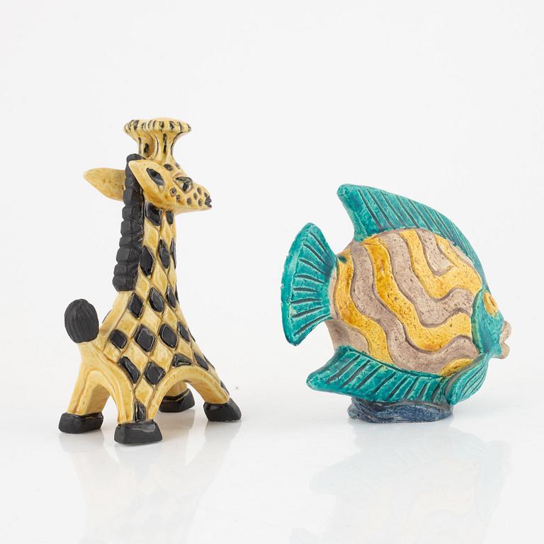 Gunnar Nylund, figuriner, 2 st, stengods, Rörstrand.