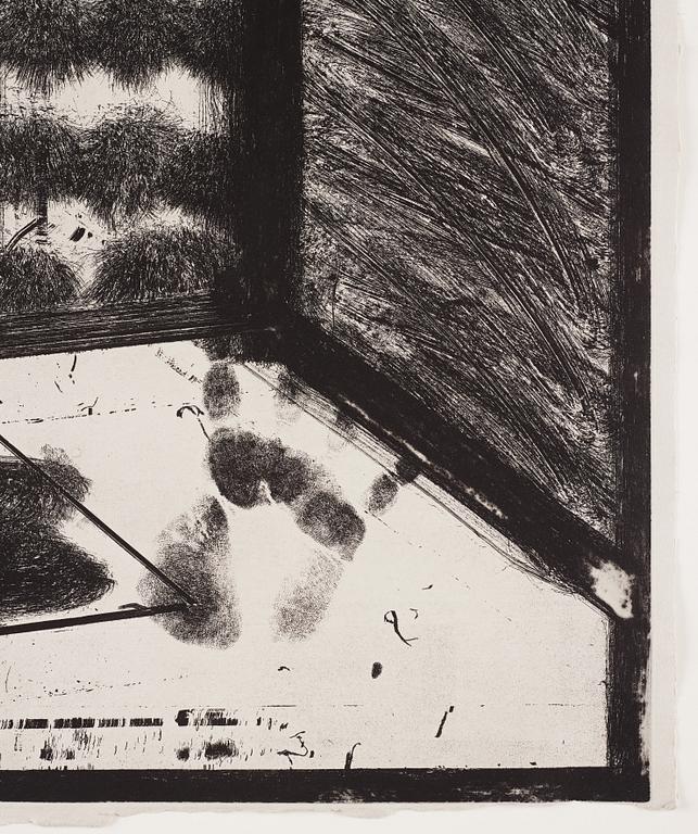 Howard Hodgkin, etching. Signed and numbered 96/100. Dated -79.