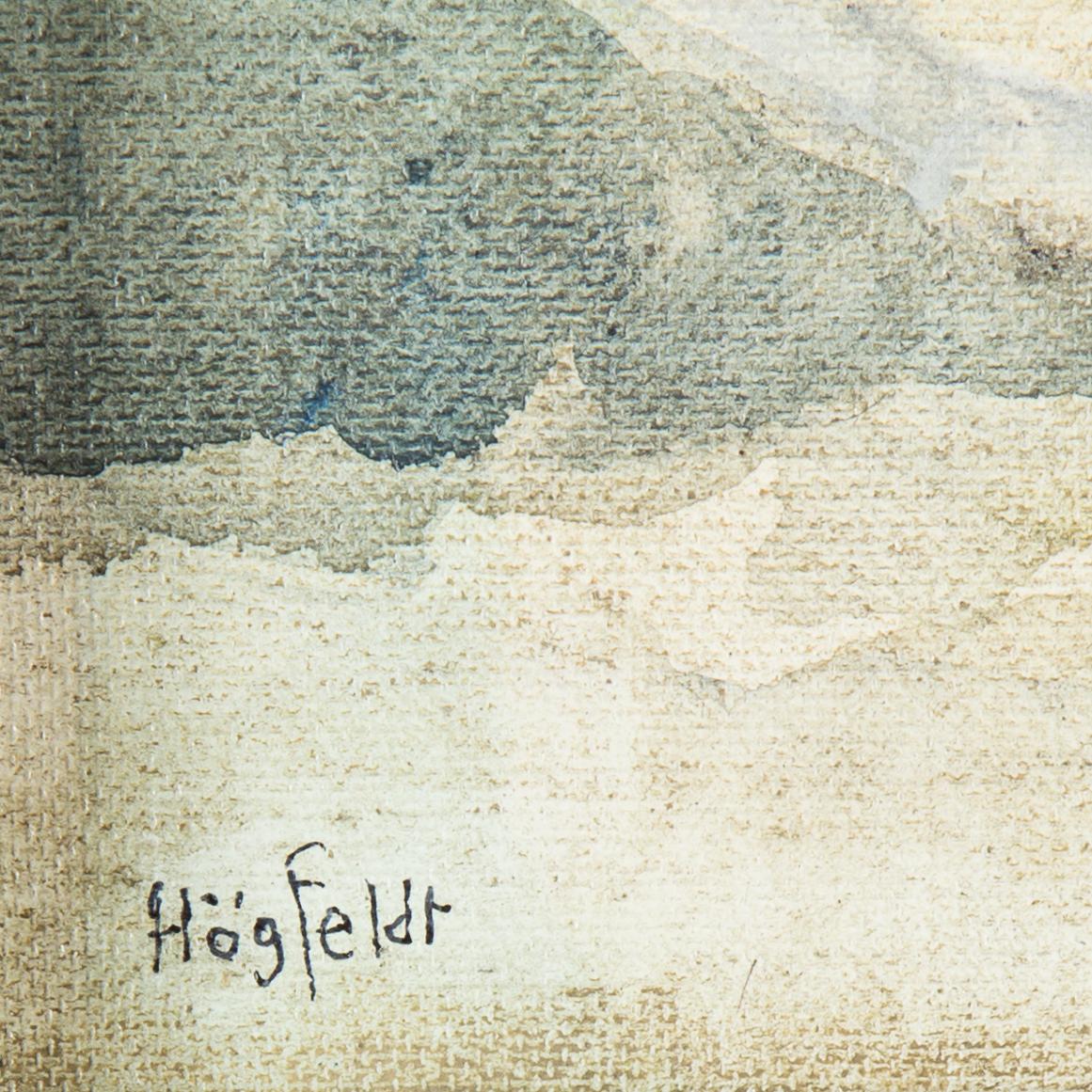 ROBERT HÖGFELDT, olja på duk, signerad.