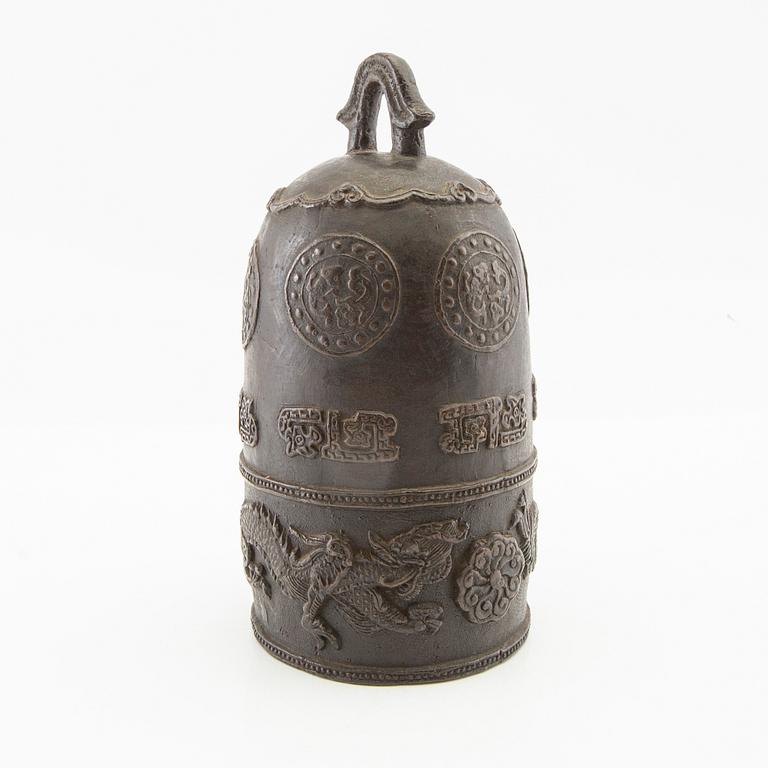 Temple bell, China, bronze, 20th century.