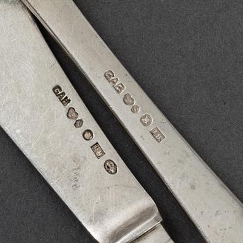 58 pieces of silver ware, 'Rosenholm' Jacob Ängman.