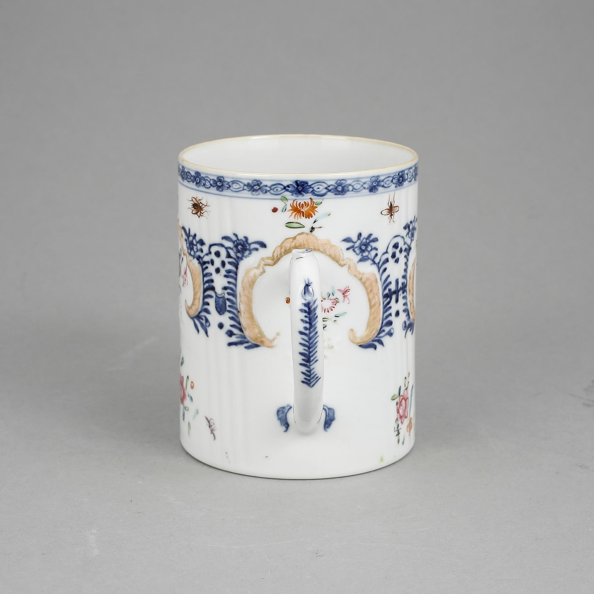 MUGG, porslin, Qingdynastin, Qianlong (1736-95).