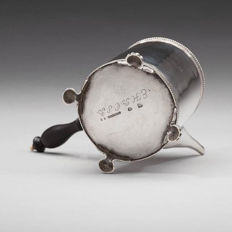 Nils Tornberg, kaffekanna, silver, Linköping 1792, gustaviansk.