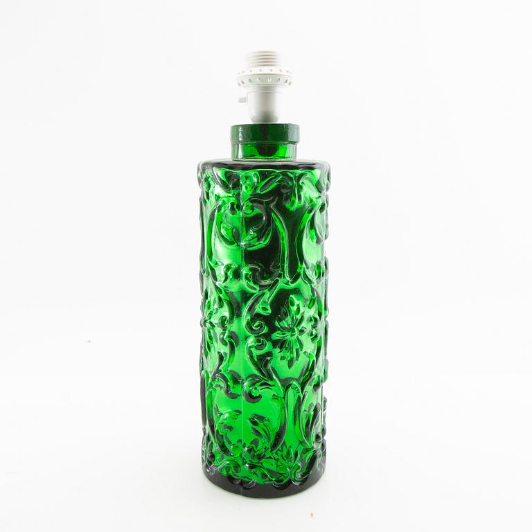 Table lamp 1970s cast glass.