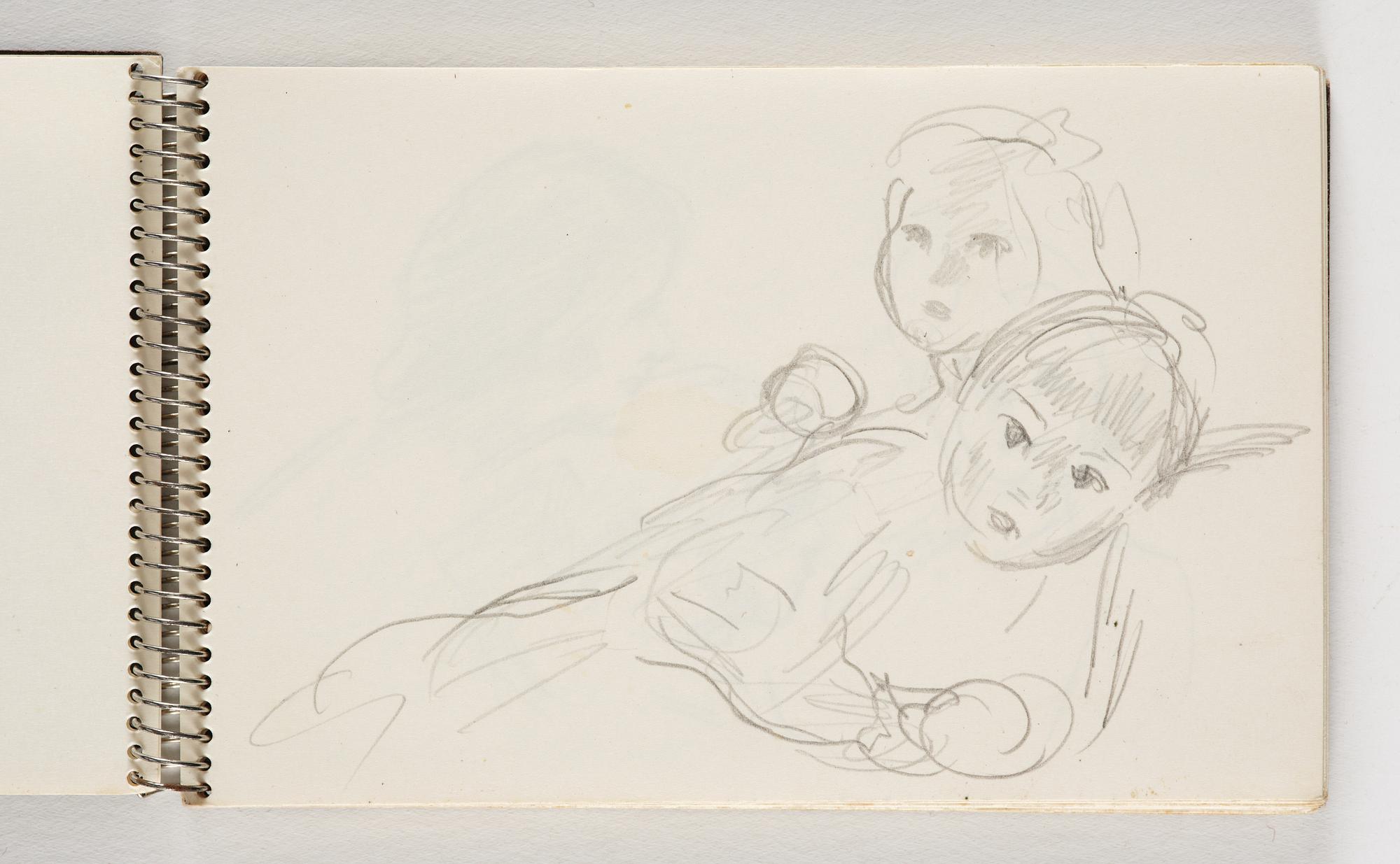 Lotte Laserstein, 10 små skissblock med teckningar.