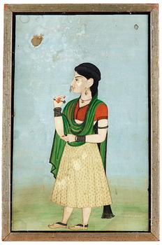 128. GOUACHE, Guler, Indien, circa 1820.