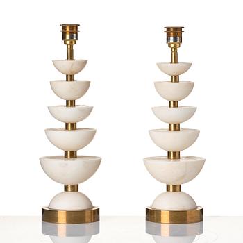 Michael & Lucy Vaughan, a pair of, "Positano" Table Lamps, Vaughan, United Kingdom, 2015.