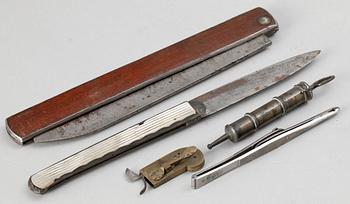 MEDICINSKA INSTRUMENT, 8 st, mest 1800-tal.