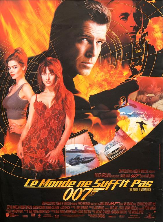 Filmaffischer, 3 st, James Bond.