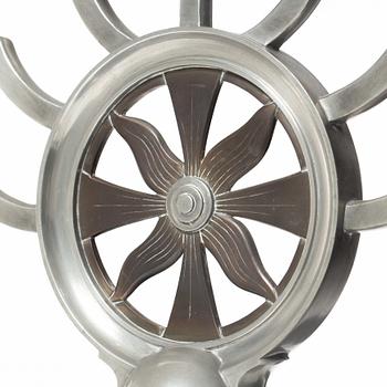 Astrid Aagesen, kandelaber, tenn, Helsingborg 1920/30-tal.