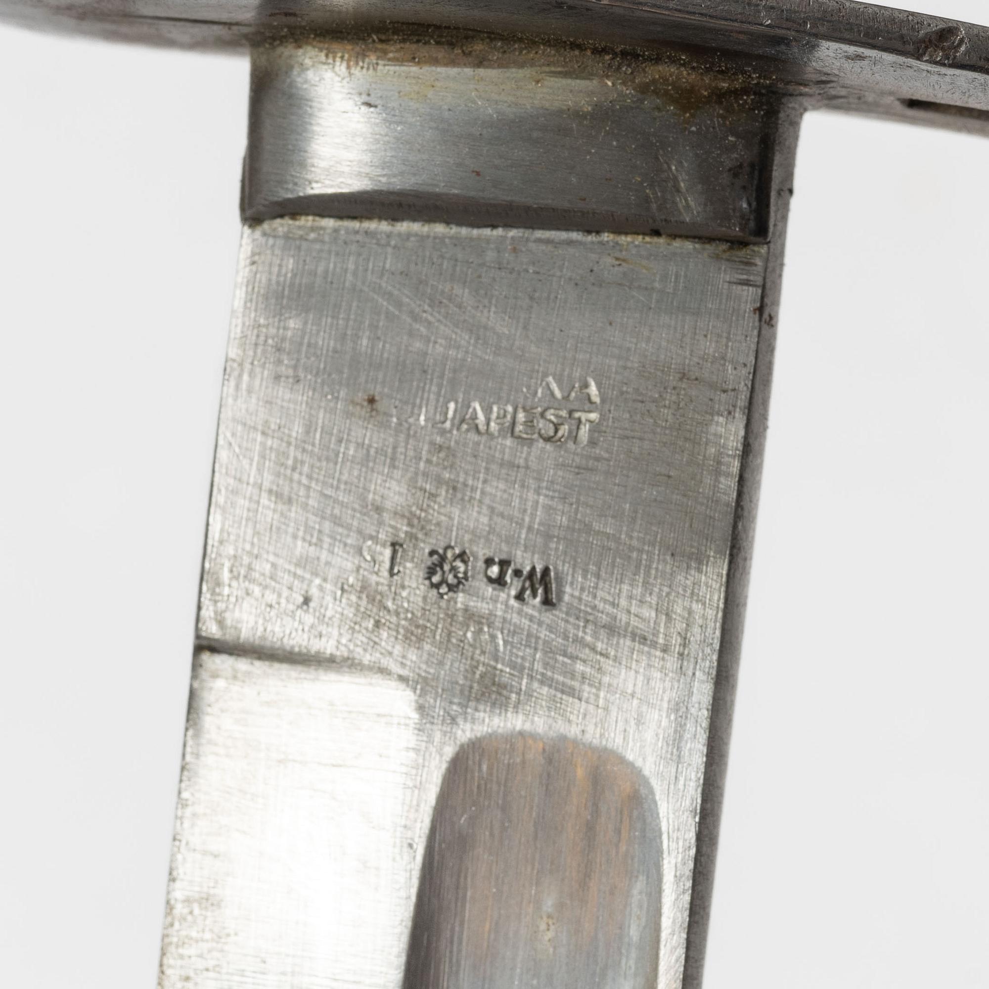 Sabel, Österrike-Ungern, 1800-tal, med balja.