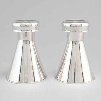 SIGURD PERSSON, a pair of sterling silver candlesticks, Stockholm 1954.