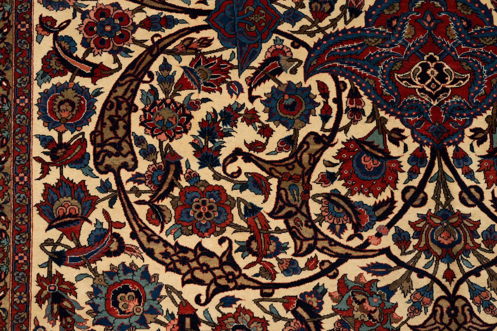 Matta, semiantik Keshan, s.k. Dabri, ca 349 x 269 cm.