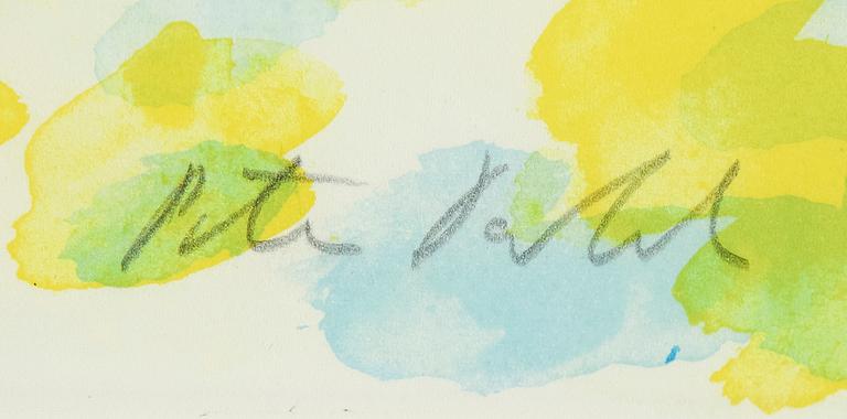 PETER DAHL, lithograph in colours, signed.