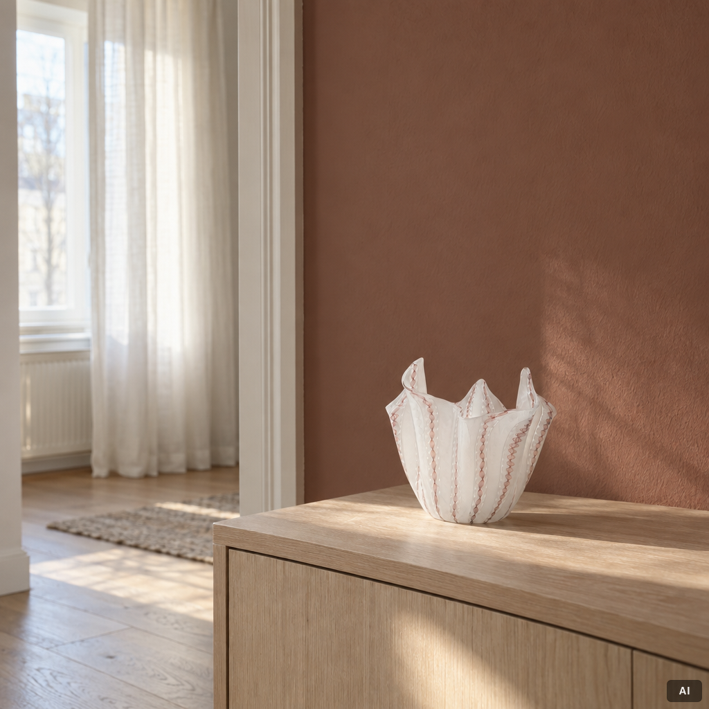 Paolo Venini & Fulvio Bianconi, a 'Fazzoletto' vase, Venini, Murano, Italy.