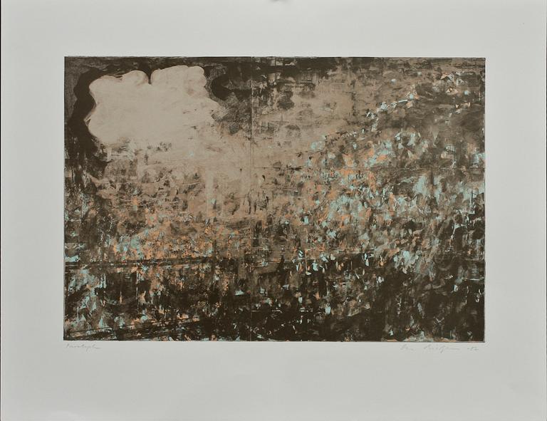 OLA BILLGREN, färglitografier, 3 st, provtryck, sign o dat -81 och -82.