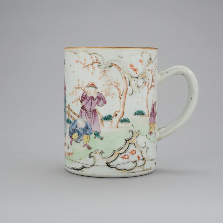 MUGG, porslin, Kina, Qianlong, (1736-95).