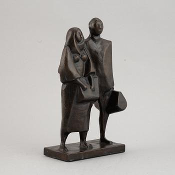 Eric Elfwén, a bronze skulpture, signed EE.