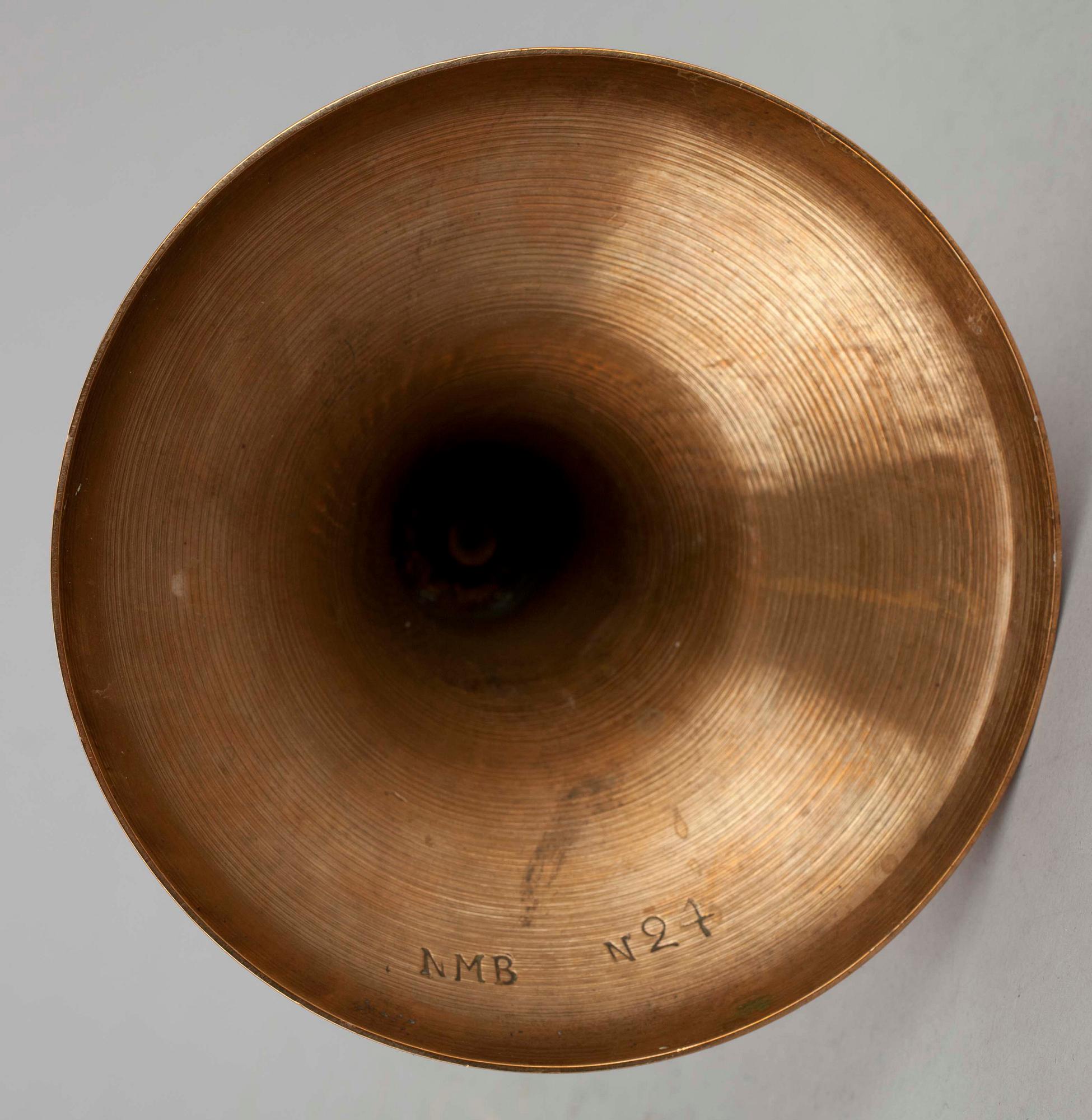 KANDELABER/LJUSSTAKE, mässing, Nyköpings bruk. 1800-tal.