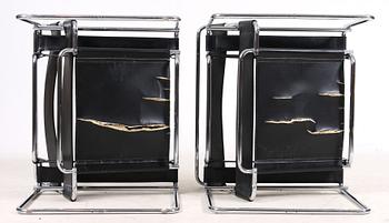 FÅTÖLJER ett par, efter Marcel Breuer, "Wassily"/"B3".