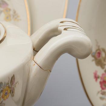 ASTIASTO, 48 osaa, posliinia, "Irmeli" Arabia, 1940-luku.