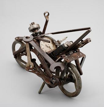 BOB PASTERKAMP, skulptur, metall, monogramsign.