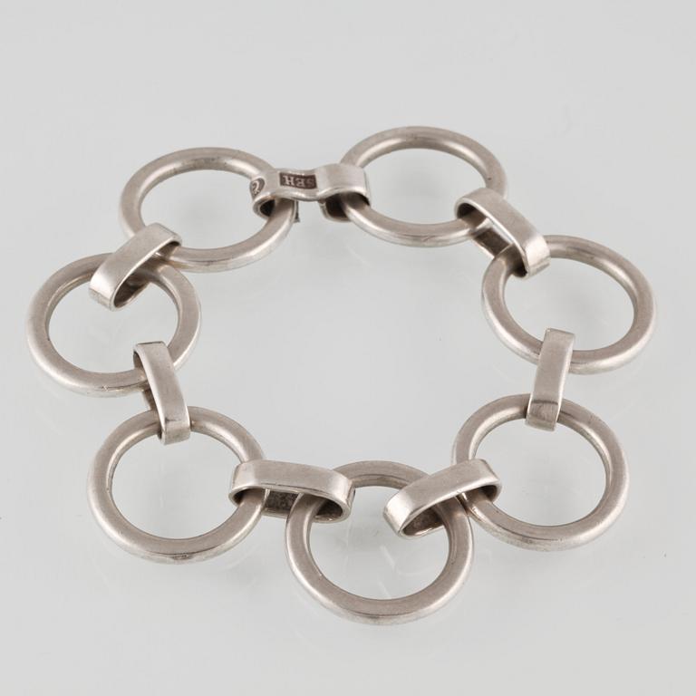 ARMLÄNK, silver, Sven-Erik Högberg, Göteborg. Vikt 37,3 gram.