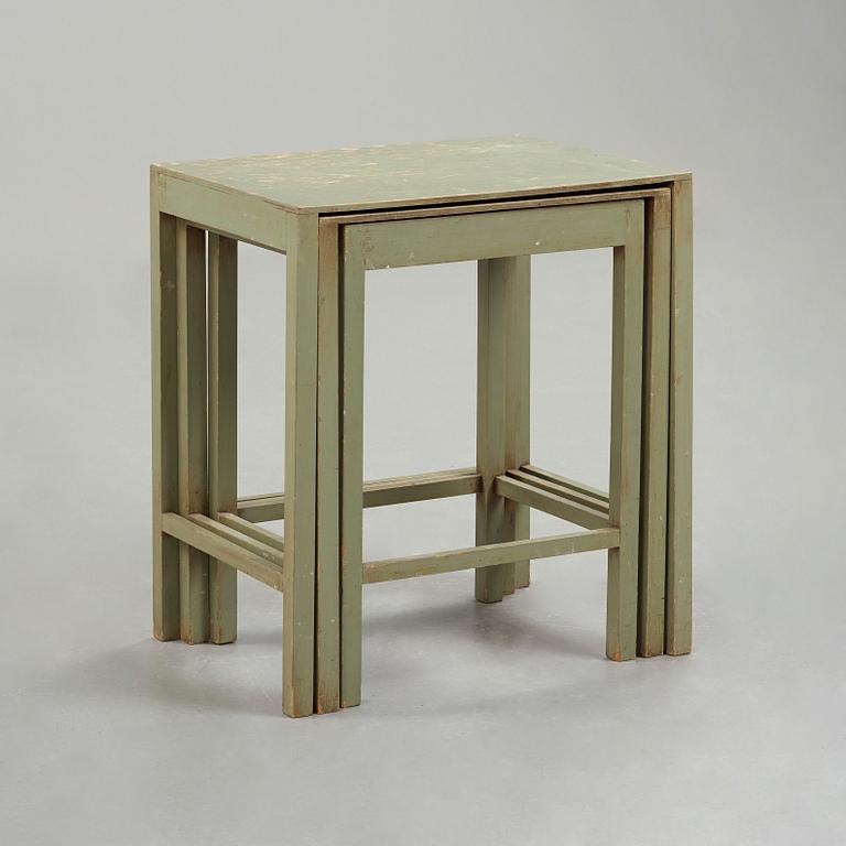 Axel Einar Hjorth, a set of occasional tables, probably 'Sibylla', Nordiska Kompaniet, Sweden 1930's.