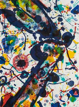 Sam Francis, lithograph in colours, signed 9/100.