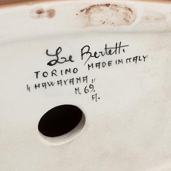 Le Bertetti, a "Hawayana" ceramic bust, Torino, Italy 1950's, N. 69.