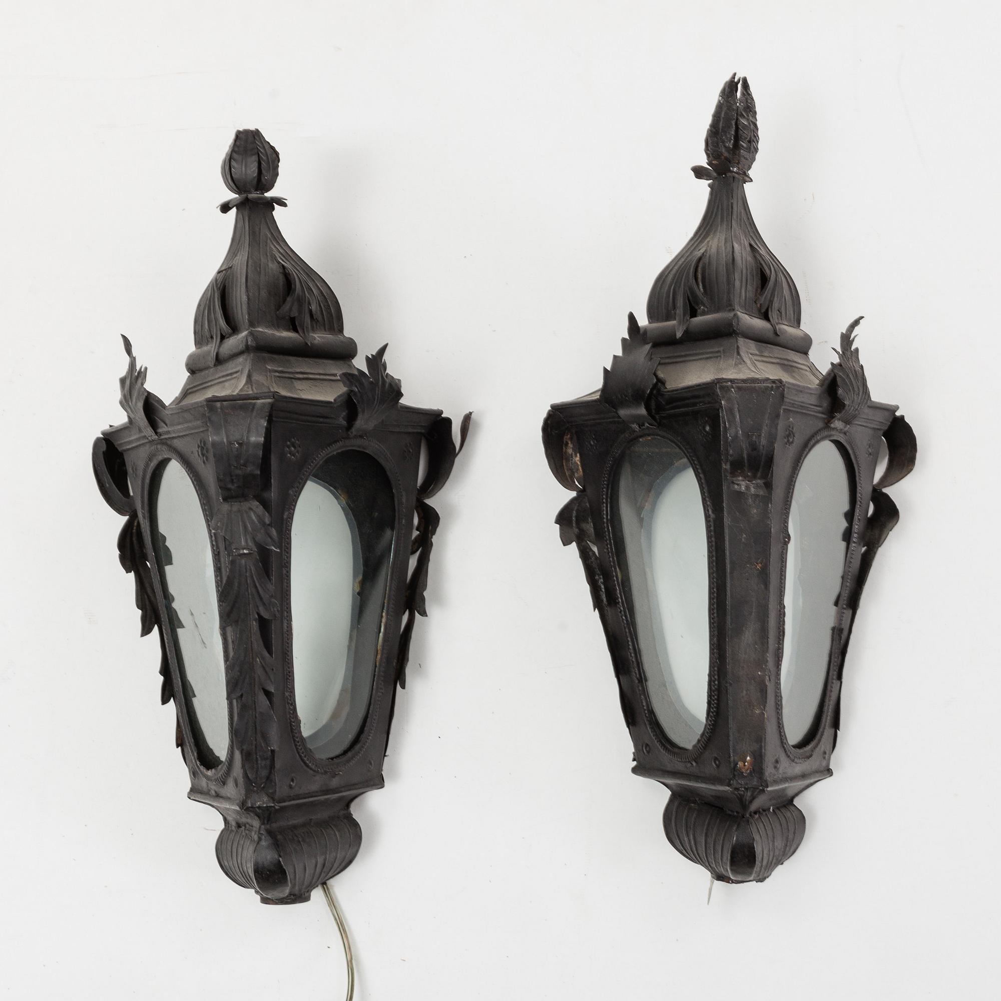 A pair of 19th Century lanterns.