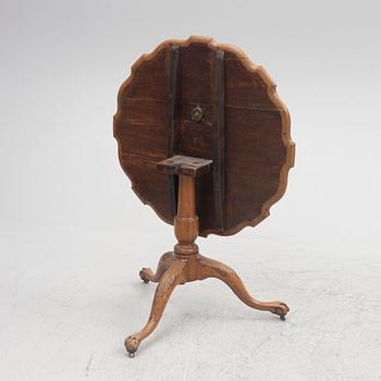 A pie-trust table, England, late 18th Century.