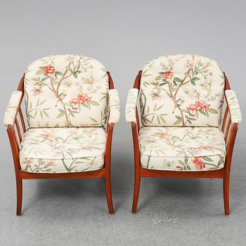 A pair of "Andorra" easy chairs from Bröderna Andersson, second half of 20th century.