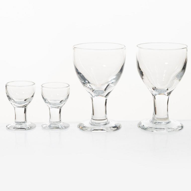 Signe Persson-Melin, an 18-piece glass service, 'Ruben', Boda, Sweden.