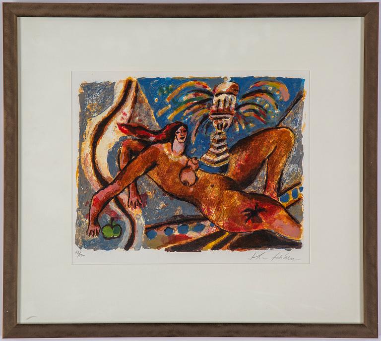 Theo Tobiasse, lithographs in colours, signed 69/150.