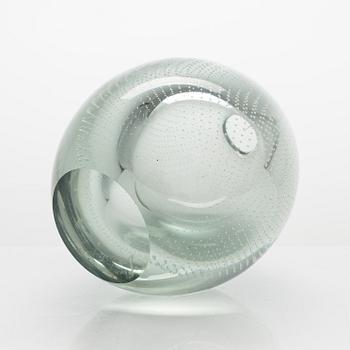 Gunnel Nyman, maljakko,  happokynäsigneeraus G. Nyman, Nuutajärvi Notsjö 1953.