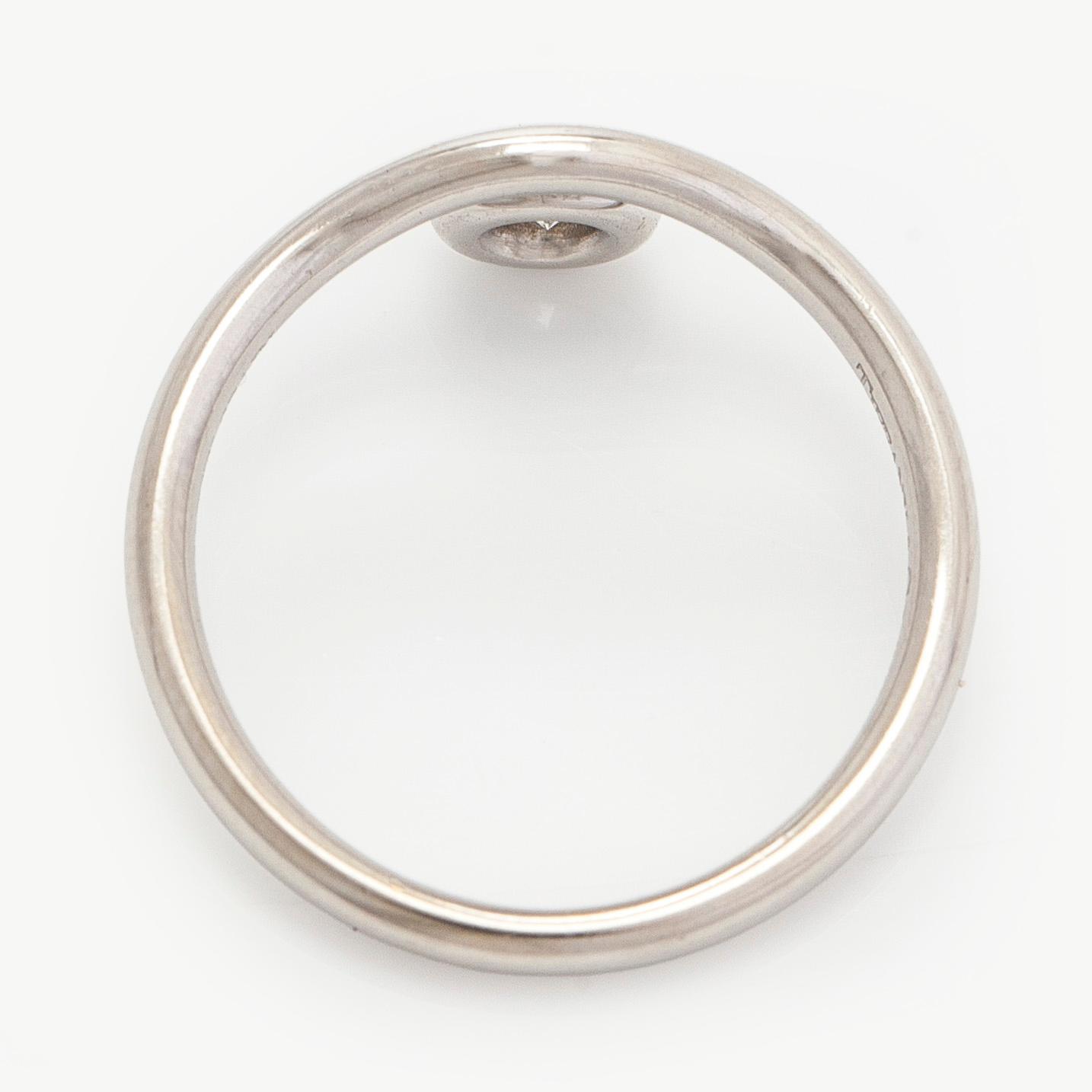 Tiffany & Co, Elsa Peretti, sormus, "Diamonds by The Yard", platinaa ja briljanttihiottu timantti.