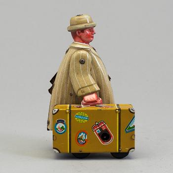 FRITZ VOIGT, man with suitcase, Germany, 1950's.