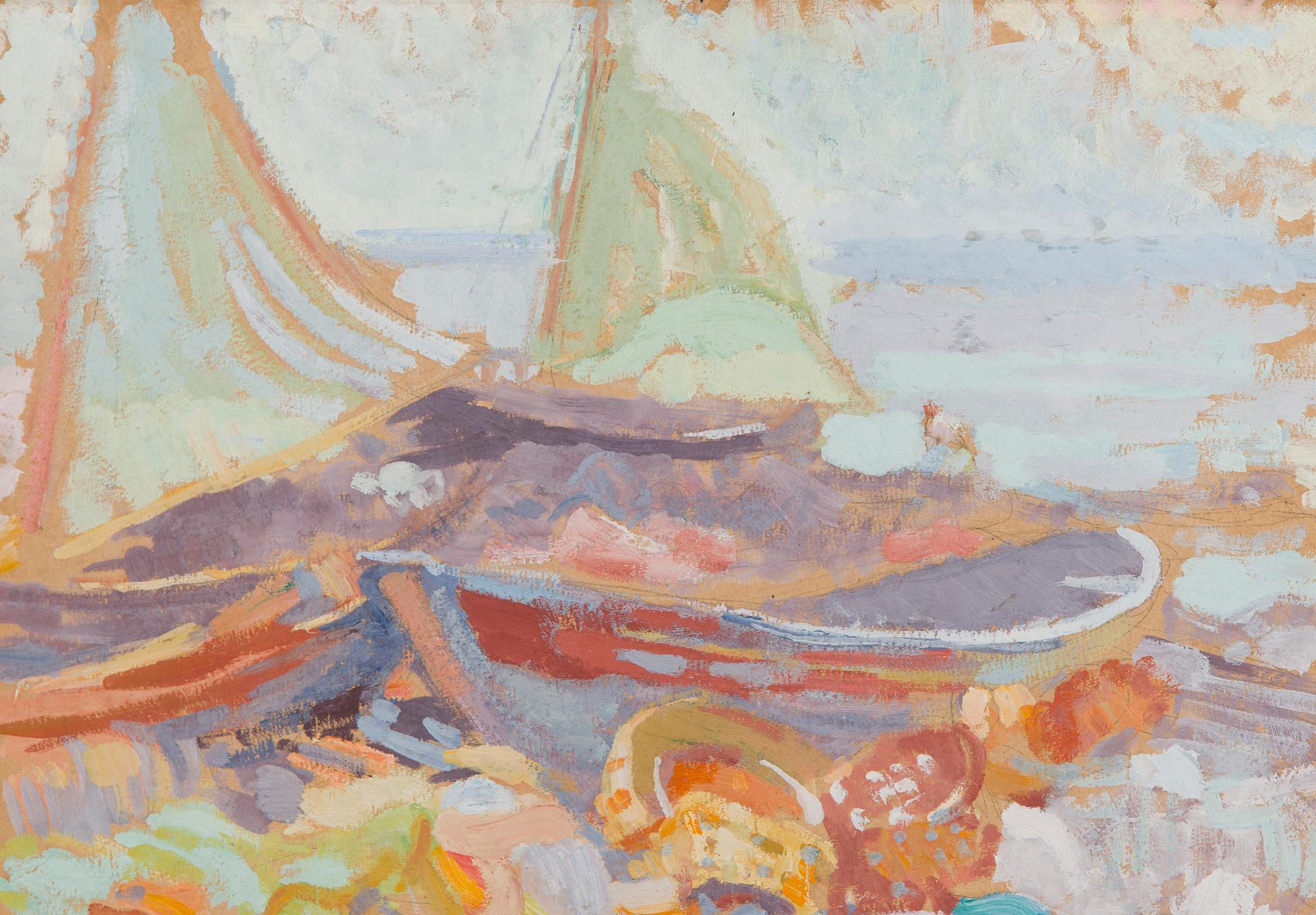Magnus Enckell, Boats by the Shore.