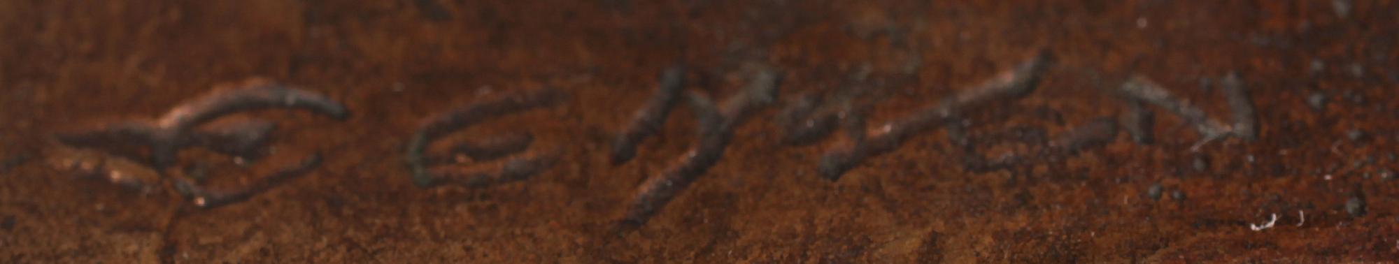 OKÄND KONSTNÄR, brons, sign.