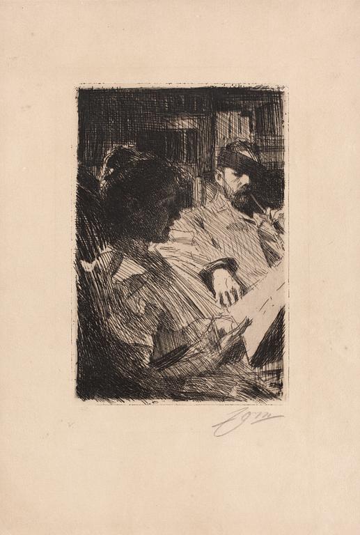 Anders Zorn, "Reading" (Mr. and Mrs. Charles Deering).