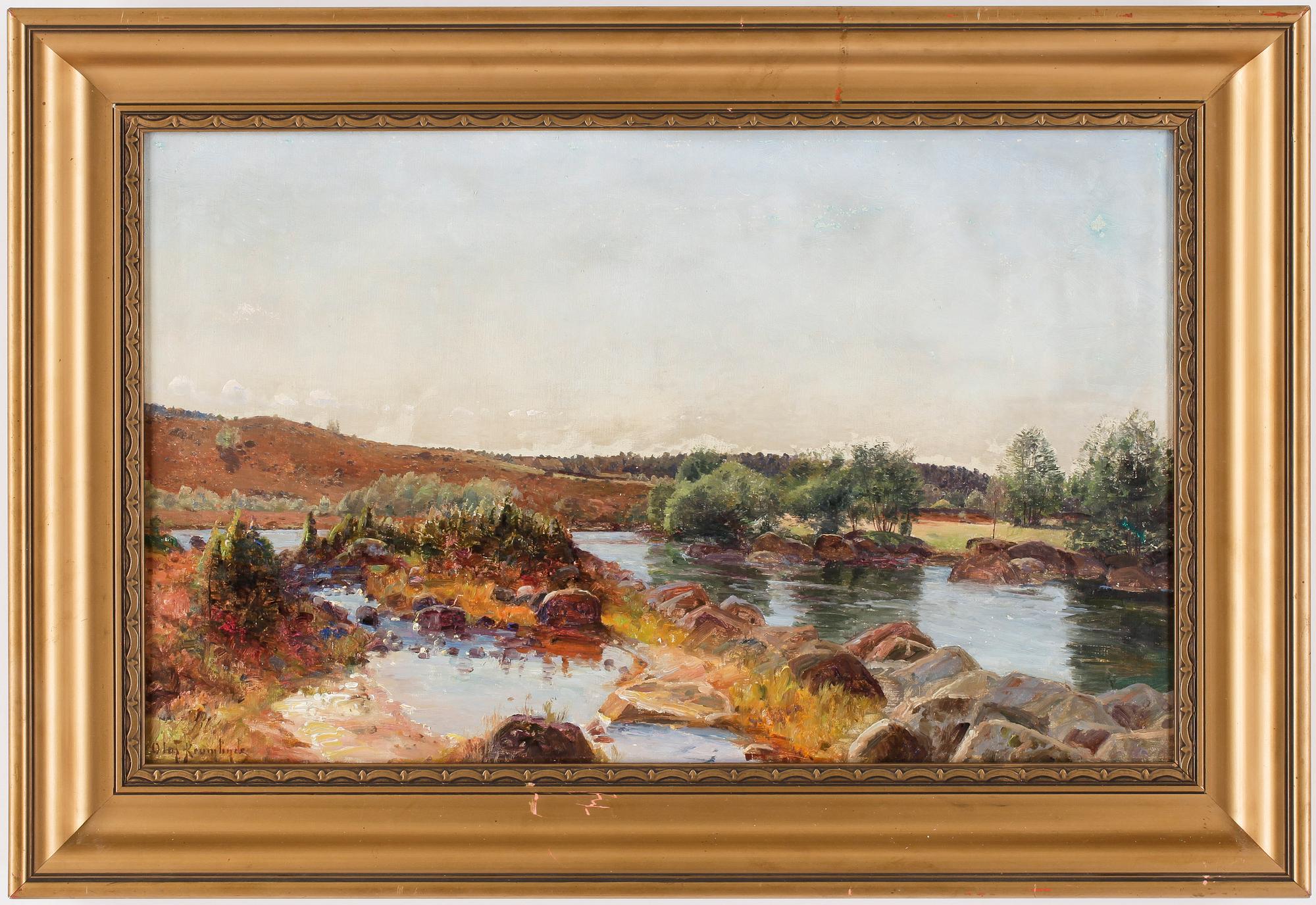 OLOF KRUMLINDE, olja på duk, signerad.