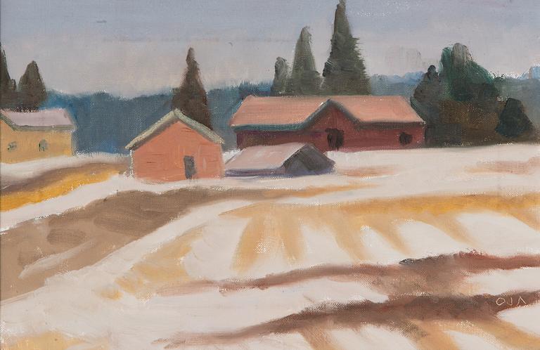 Onni Oja, "Huhtikuu Kirkkonummelta" (April i Kyrkslätt).