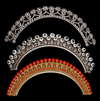 DIADEM, 3 st. 1800-tal i originalask.