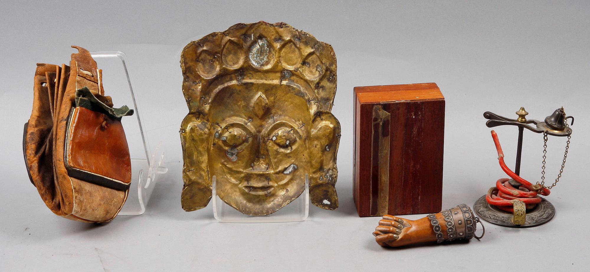 PARTI DIVERSE, 5 delar, Europa resp Asien, 1800-1900-tal.