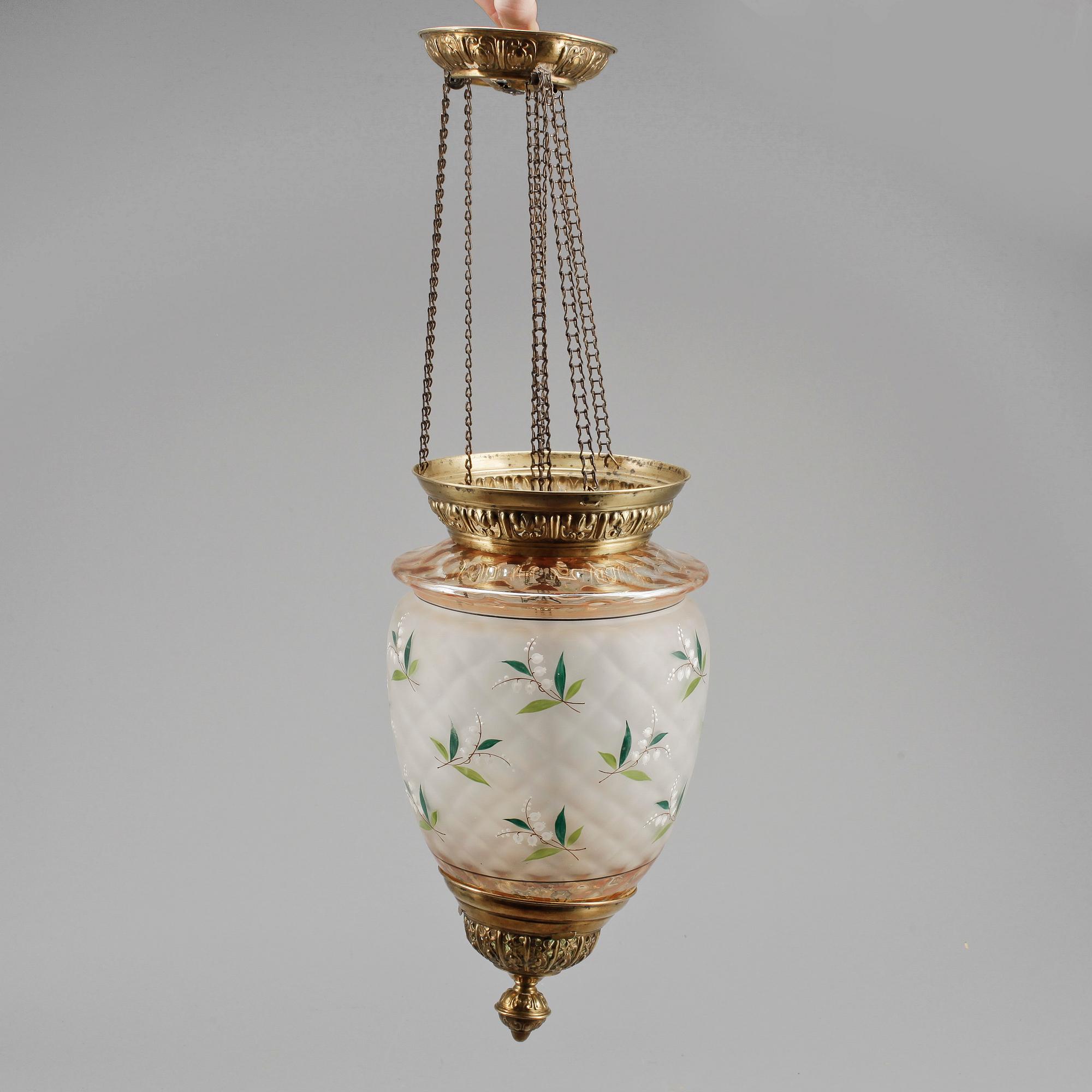 MÅNSKENSAMPEL, glas, 1800-talets andra hälft.